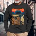 クッキー・マンチャーザ・スクリーム・ムンクモンスター・ジョーク 長袖Tシャツ 高齢者への贈り物