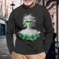 グリーン 聖パトリックデー メデューサ 長袖Tシャツ 高齢者への贈り物