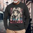 ゴス グランジ 鬼 アニメ 少女 ワイフ ホラー オルト 美学 長袖Tシャツ 高齢者への贈り物