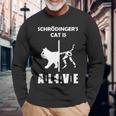 シュレディンガーの猫-死んで生きている-物理オタク 長袖Tシャツ 高齢者への贈り物