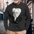 ショーペンハウアー実存主義哲学 長袖Tシャツ 高齢者への贈り物