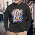 シヴァ ヒンズー教の神 長袖Tシャツ 高齢者への贈り物