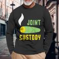 ジョイントカストディ マリファナウィード 長袖Tシャツ 高齢者への贈り物