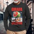 ジラファセレストレ-イタリアンブレインロットミーム 長袖Tシャツ 高齢者への贈り物