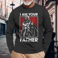 スターウォーズ クラシック 父の日 I Am Your Father 胸ポスター 長袖Tシャツ 高齢者への贈り物