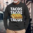 タコス Tacos 長袖Tシャツ 高齢者への贈り物