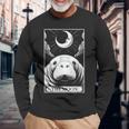 タロットカード ヴィンテージ 三日月 マナティー 海 動物 恋人 長袖Tシャツ 高齢者への贈り物