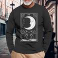 タロットカード 月 占い師 オカルト 魔女 ウィッカン カード 長袖Tシャツ 高齢者への贈り物