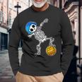 ダビング 水球 スケルトン ハロウィン 骨 ダブダンス 長袖Tシャツ 高齢者への贈り物