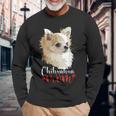 チワワ ロングヘア チワワ ロングヘア ママ ママ 犬好き 長袖Tシャツ 高齢者への贈り物