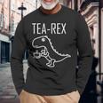 ティーレックス ファニーt-Rex ティラノサウルス 恐竜 長袖Tシャツ 高齢者への贈り物
