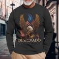 デスペラードカウボーイイーグル 長袖Tシャツ 高齢者への贈り物