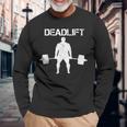 デッドリフト Deadlift 長袖Tシャツ 高齢者への贈り物
