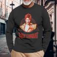 デヴィッド・ボウイ ミュージック ロック ジギー スターダスト 2 長袖Tシャツ 高齢者への贈り物