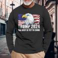 トランプ 2024年 イーグル アメリカ国旗 ドナルド・トランプ選挙 2024年 長袖Tシャツ 高齢者への贈り物