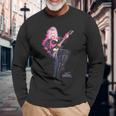 ドリー・パートンロックスター・オン・ファイア 長袖Tシャツ 高齢者への贈り物