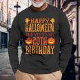 ハッピーハロウィンそしてはい、私の20歳の誕生日です 長袖Tシャツ 高齢者への贈り物