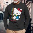 ハローキティ Usデザイン カラフル 長袖Tシャツ 高齢者への贈り物