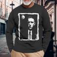 ハワード・フィリップス アート キム・ディアス・ホルム 絵 インク クトゥルフ Hpl Cthulhu Howard 長袖Tシャツ 高齢者への贈り物