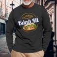バインミー 屋台の食べ物 バゲット ヴィンテージ ベトナム レトロ お土産 長袖Tシャツ 高齢者への贈り物
