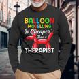 バルーンモデリング セラピストより安価 バルーンアート 長袖Tシャツ 高齢者への贈り物