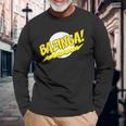 ビッグバン理論ロゴ Bazinga 長袖Tシャツ 高齢者への贈り物