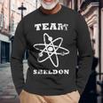 ビッグバン理論ロゴチームシェルドン・アトム 長袖Tシャツ 高齢者への贈り物