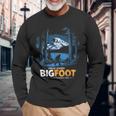 ビッグフット都市神話伝説マウントレイナー国立公園 長袖Tシャツ 高齢者への贈り物