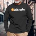 ビットコインtシャツ 長袖Tシャツ 高齢者への贈り物