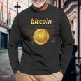 ビットコインシャツ ビットコインロゴ 暗号シャツ 暗号ギフト ビットコイン 長袖Tシャツ 高齢者への贈り物