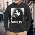 フリードリヒ・ニーチェ 長袖Tシャツ 高齢者への贈り物