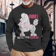 プードル メイクミーハッピー ヴィンテージ プードル 長袖Tシャツ 高齢者への贈り物
