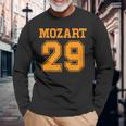 モーツァルト29交響曲面白いスポーツ Mozart 29 長袖Tシャツ 高齢者への贈り物