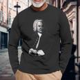 ヨハン・セバスティアン・バッハ 作曲家 ミュージシャン レトロ 長袖Tシャツ 高齢者への贈り物
