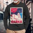 ライカ・ガガーリン 犬 スプートニク プロパガンダ ロシア ソ連 長袖Tシャツ 高齢者への贈り物