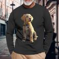 ラブラドール・レトリーバー 犬モチーフ ラブラドール かわいい ラブラドール 長袖Tシャツ 高齢者への贈り物