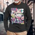 ラーメン屋日本のアニメ・マンガ・コミックパネルaporwave 長袖Tシャツ 高齢者への贈り物