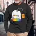 レインボーティーカップ Lgbtea Pride 愛らしいlgbtqプライド月間。 長袖Tシャツ 高齢者への贈り物