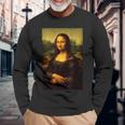 レオナルド・ダ・ヴィンチによるモナ・リザジョコンダ-モナリザ1519 長袖Tシャツ 高齢者への贈り物