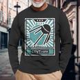 レトロソビエトプロパガンダスプートニクソ連ロシア語 長袖Tシャツ 高齢者への贈り物