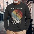 レトロ・カラオケ・シング・パーティー・ミュージック For Karaoke King 長袖Tシャツ 高齢者への贈り物