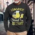 レモンジュース レモネードスタンド スタッフ レモン好き レモネードスタンド 長袖Tシャツ 高齢者への贈り物