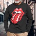 ローリングストーンズ 公式クラシックタン 長袖Tシャツ 高齢者への贈り物