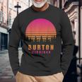 ヴィンテージ Burton Michigan Mi レトロ 70年代 80年代 グラフィック お土産 長袖Tシャツ 高齢者への贈り物