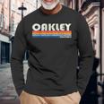 ヴィンテージ70年代80年代スタイルoakley Ca 長袖Tシャツ 高齢者への贈り物