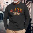 伝説のジャズアーティスト歌手 I Love Jazz 長袖Tシャツ 高齢者への贈り物