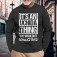 内田苗字名字 An Uchida Thing You Wouldn't Understand Family Name 長袖Tシャツ 高齢者への贈り物