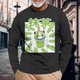 可愛いレトロ90年代日本のカワイイ I Love Matcha ファニー抹茶 長袖Tシャツ 高齢者への贈り物