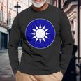 台湾空軍 ラウンドデル 旗 台湾武装部隊 長袖Tシャツ 高齢者への贈り物