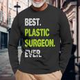 史上最高の形成外科医 長袖Tシャツ 高齢者への贈り物